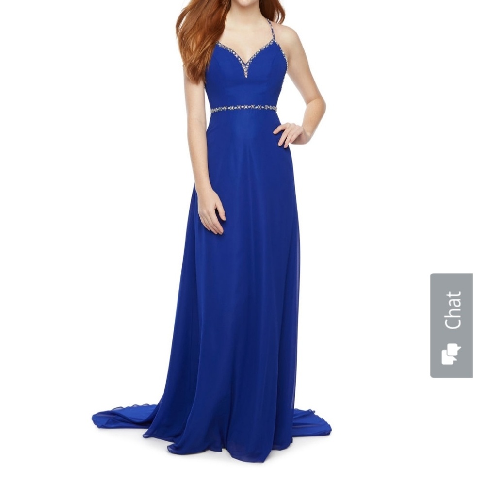 B. Smart royal blue juniors dress size 17